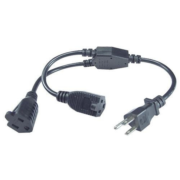 QVS PP-ADPT2 0.3m Black power cable
