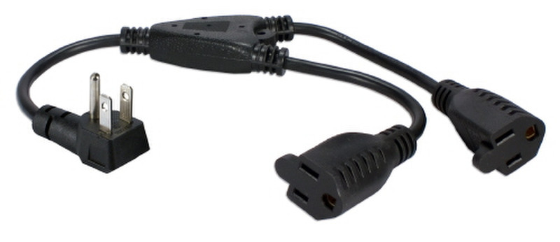 QVS PPRT-ADPT2 0.4m Black power cable