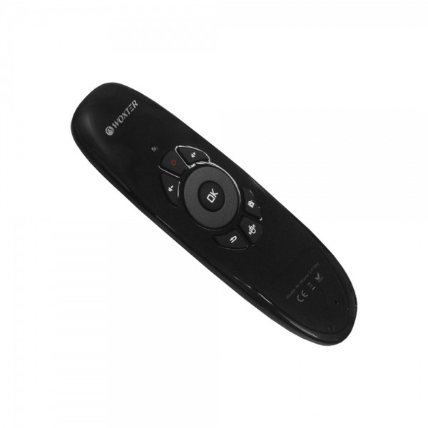 Woxter Air Mouse 2.4 Ghz Беспроводной RF Нажимные кнопки Черный пульт дистанционного управления