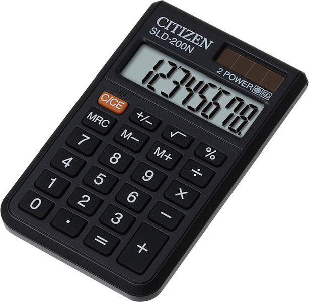 Citizen SLD-200N Pocket Basic calculator Black