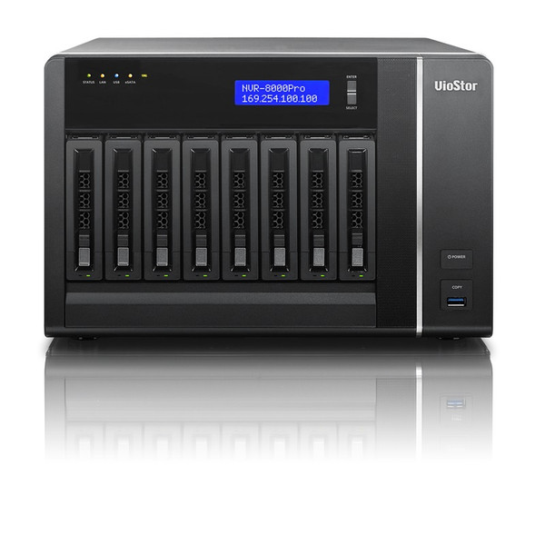 QNAP VS-8124-PRO+ Черный network video recorder