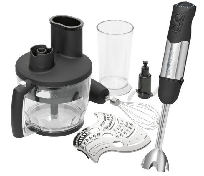 Clatronic SMS 3455 750W 1.25L Black,Stainless steel,Transparent food processor