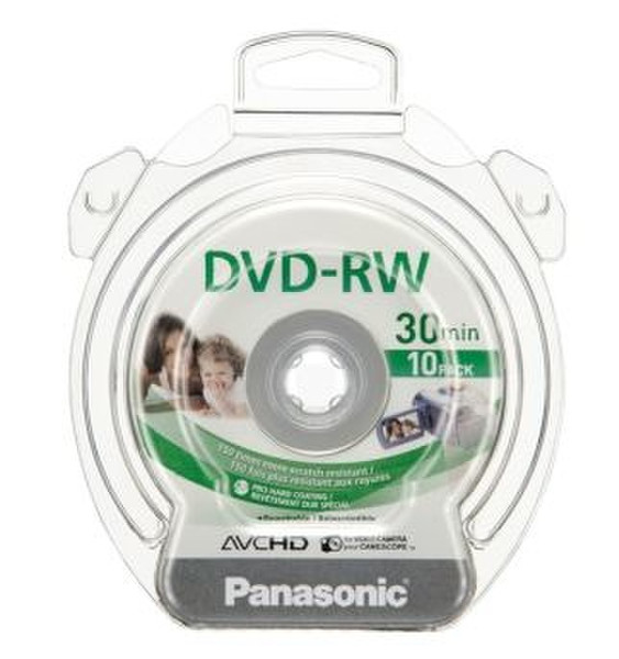 Panasonic LM-WS30E10 1.4GB DVD-RW 10pc(s) blank DVD