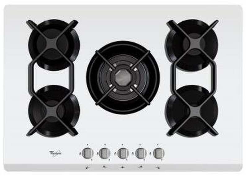 Whirlpool AKT 486/WH built-in Gas Black,White hob