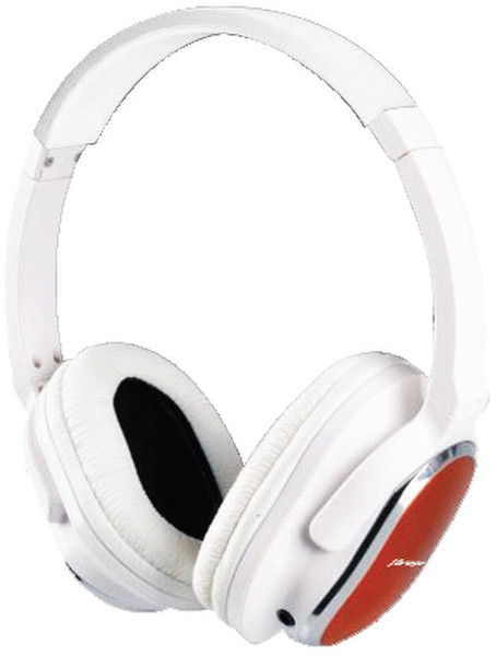 Vorago HP-202 Ohraufliegend Kopfband Rot, Weiß Kopfhörer