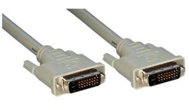 2ck 3m DVI-D M/M 3m DVI-D DVI-D Beige DVI cable
