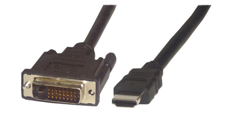 2ck HDMI - DVI-D, 2m 2m HDMI DVI-D Black video cable adapter