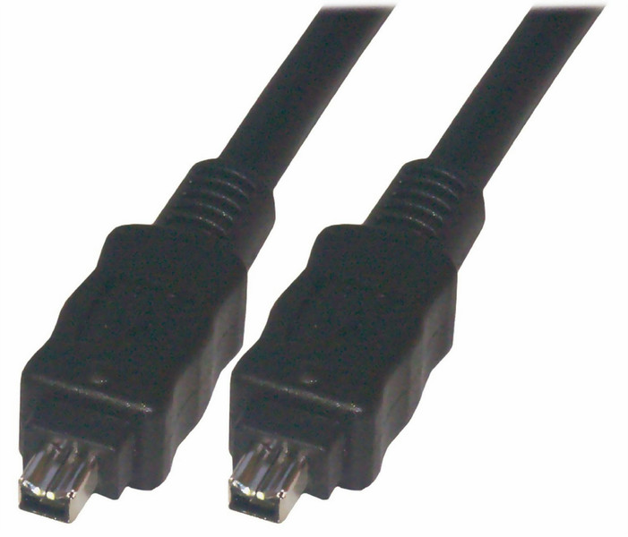 2ck 4pin-4pin, 2m 2m 4-p 4-p Black firewire cable