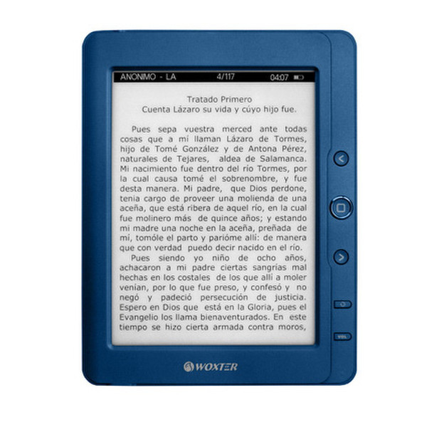 Woxter Scriba 180 Pearl (6") 6" 4GB Blue e-book reader