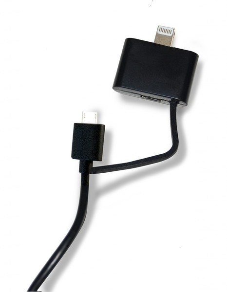 BTI TP-MFI-155 Micro-USB B Lightning Черный кабель USB