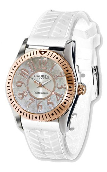 HAUREX ITALY 1D331DWH Wristwatch Female Quartz Bronze,Silver watch