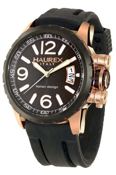 HAUREX ITALY 1R321UN1 Wristwatch Male Quartz Black,Bronze watch