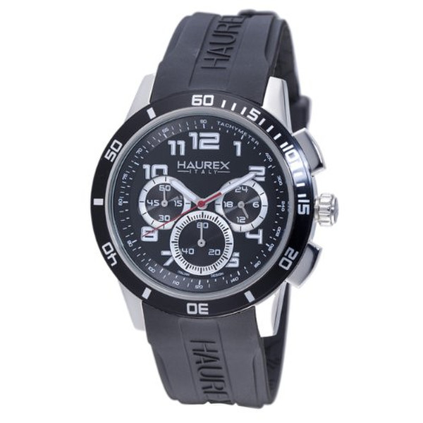 HAUREX ITALY 3A355UNN Wristwatch Male Quartz Black,Silver watch
