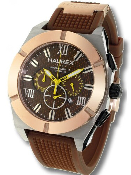 HAUREX ITALY 3D305UCM Wristwatch Male Quartz Bronze,Silver watch