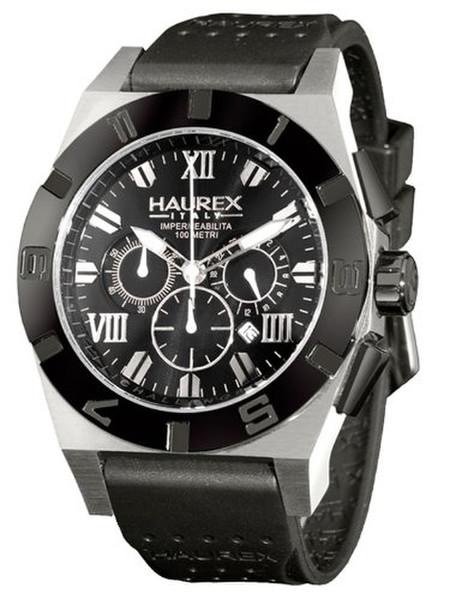 HAUREX ITALY 3D350UNN Wristwatch Male Quartz Black,Silver watch