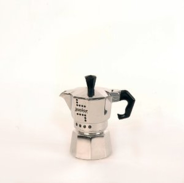 Bialetti 0000031/NW Schwarz, Edelstahl Mokkakanne