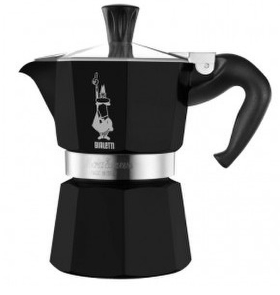 Bialetti Moka Express Pod coffee machine 6cups Black