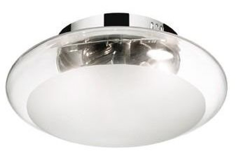 Ideal Lux 035543 Для помещений E27 60Вт Хром, Прозрачный, Белый люстра/потолочный светильник
