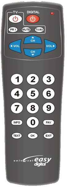 Jolly Line 1903 Press buttons Black remote control