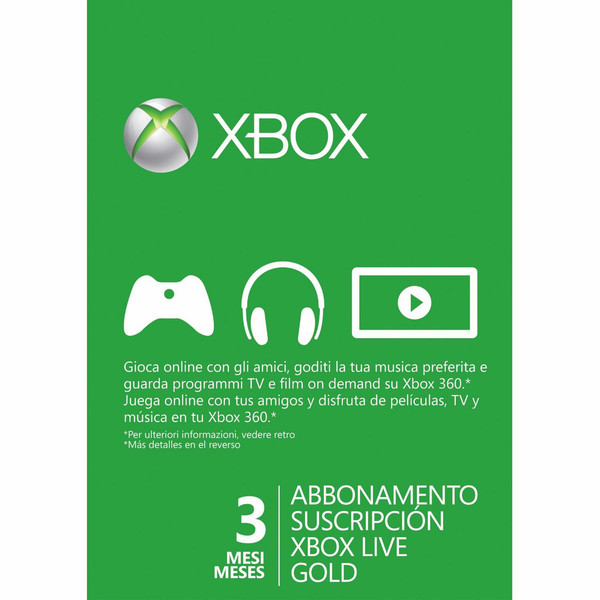 Db-Line Xbox Live - Gold Card 3M