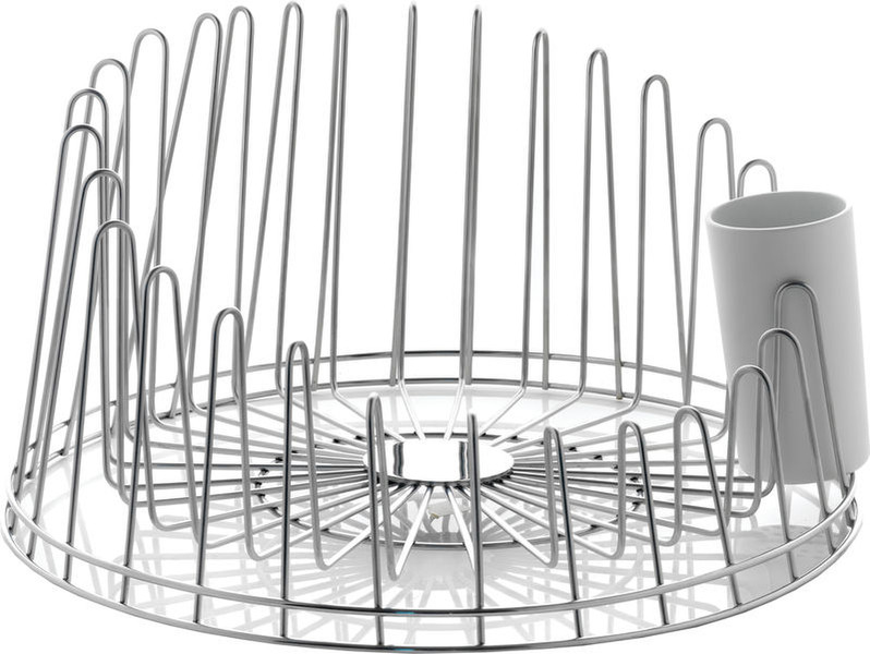 Alessi A Tempo Настольный Dish drying rack Нержавеющая сталь, Термопластичная смола Нержавеющая сталь, Белый