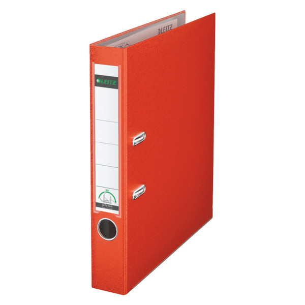 Leitz 180° Lever Arch File Plastic 50 mm Kunststoff Rot Ringmappe