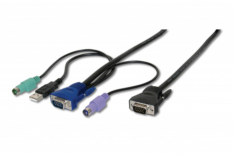 ASSMANN Electronic AK 82001 1.8m Black KVM cable