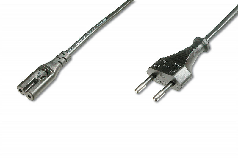 ASSMANN Electronic AK-440114-018-S C7 coupler CEE7/16 Black power cable