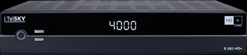 TelSKY S 250 HD+ Satellit Full-HD Schwarz TV Set-Top-Box