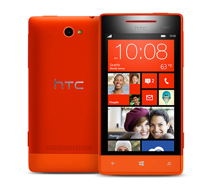 HTC Windows Phone 8 S 4GB Schwarz, Rot