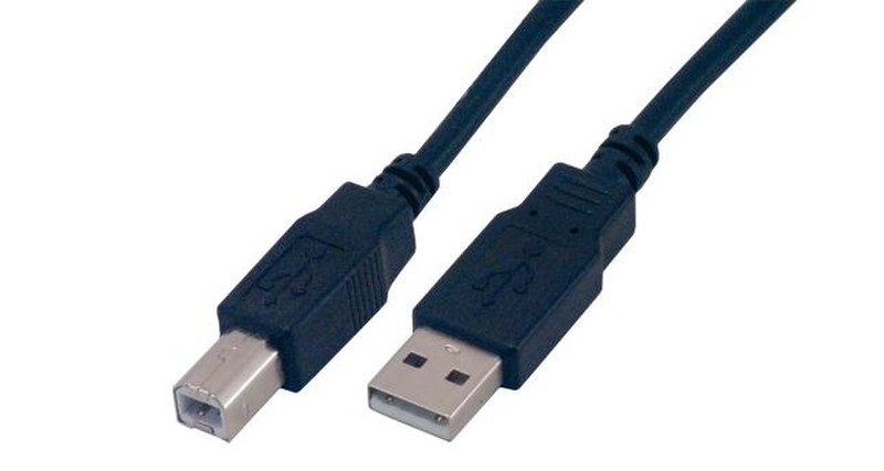 MCL 3m USB2.0 A/B 3m USB A USB B Schwarz USB Kabel