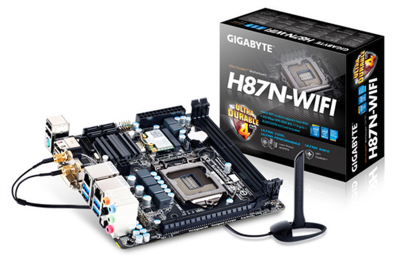 Gigabyte GA-H87N-WIFI Intel H87 Socket H3 (LGA 1150) Mini ITX материнская плата