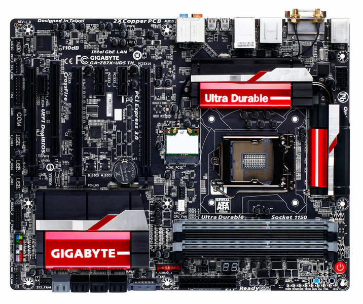 Gigabyte GA-Z87X-UD5 TH Intel Z87 Socket H3 (LGA 1150) ATX материнская плата