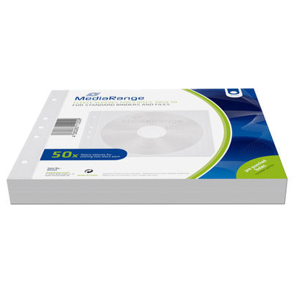 MediaRange BOX60 Sleeve case 2discs White