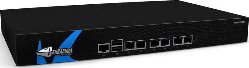 Barracuda Networks Firewall X300 1U 1500Мбит/с аппаратный брандмауэр