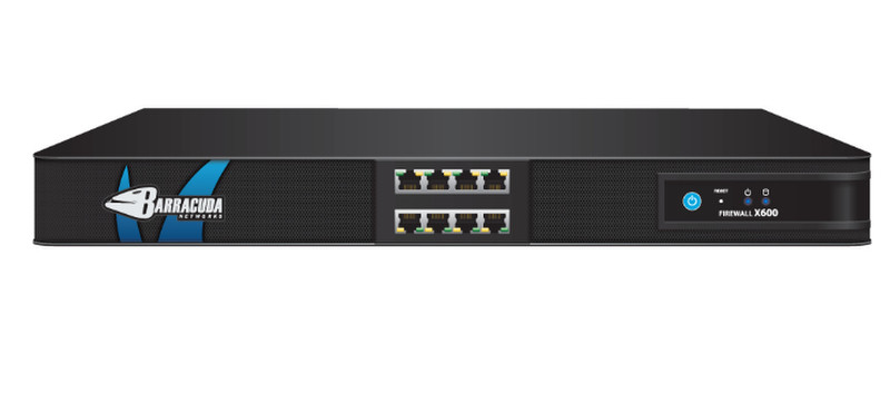 Barracuda Networks X600 1U 5000Мбит/с аппаратный брандмауэр