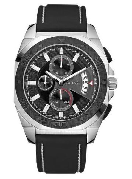 GUESS W17525G1 Браслет Мужской Кварц Черный, Cеребряный наручные часы