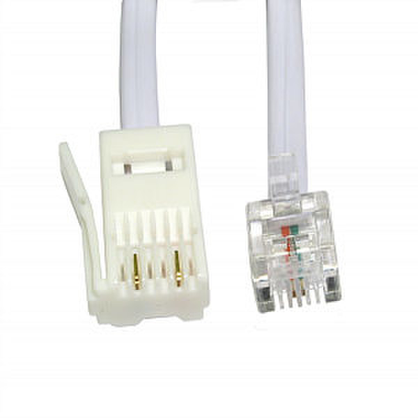 Cables Direct 88BT-202W 2м Белый телефонный кабель