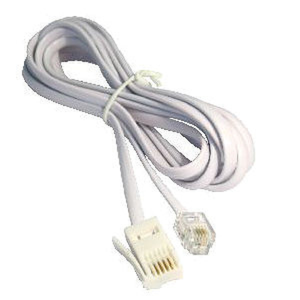 Cables Direct 88BT-202X 2м Белый телефонный кабель