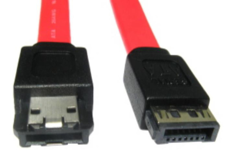 Cables Direct 88RB-451 1m eSATA SATA 7-pin Rot SATA-Kabel