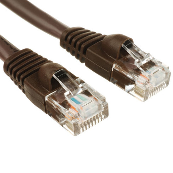 Cables Direct 0.5m Cat5e 0.5м Cat5e U/UTP (UTP) Коричневый