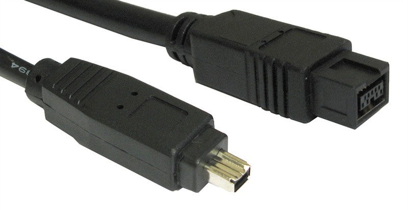 Cables Direct CDLIEE-1002-5M 5m 4-p 9-p Schwarz Firewire-Kabel