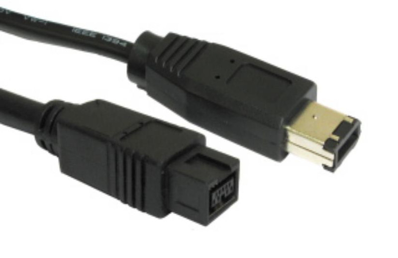 Cables Direct CDLIEE-1202-3M 3м 9-p 9-p Черный FireWire кабель
