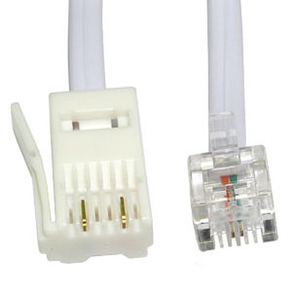 Cables Direct NLBT-203W 3m Weiß Telefonkabel