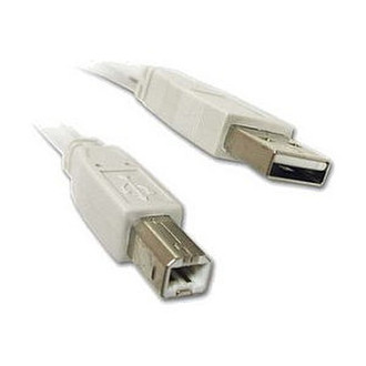 Cables Direct NLUSB2-102 2m USB A USB B White USB cable
