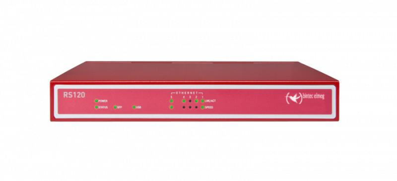 Teldat bintec RS120 Подключение Ethernet Красный проводной маршрутизатор