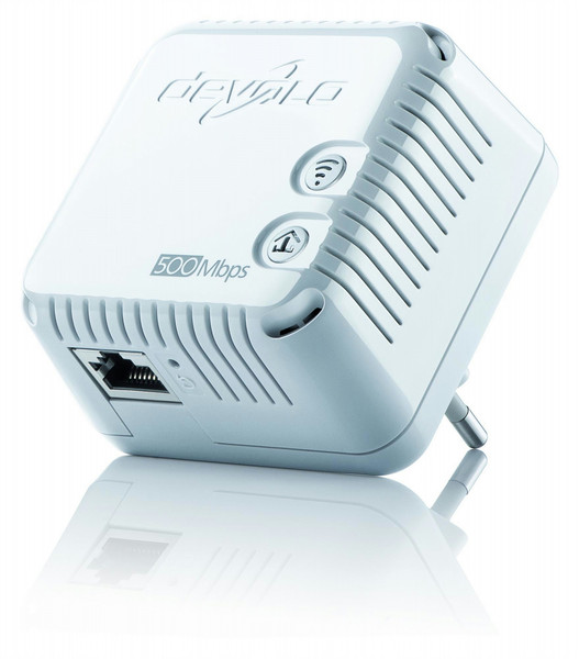 Devolo dLAN 500 WiFi 500Mbit/s Eingebauter Ethernet-Anschluss WLAN Weiß 2Stück(e) PowerLine Netzwerkadapter