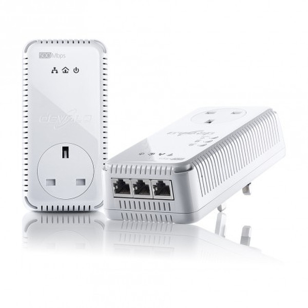 Devolo dLAN 500 AV Wireless+ 500Mbit/s Ethernet LAN Wi-Fi White 1pc(s) PowerLine network adapter