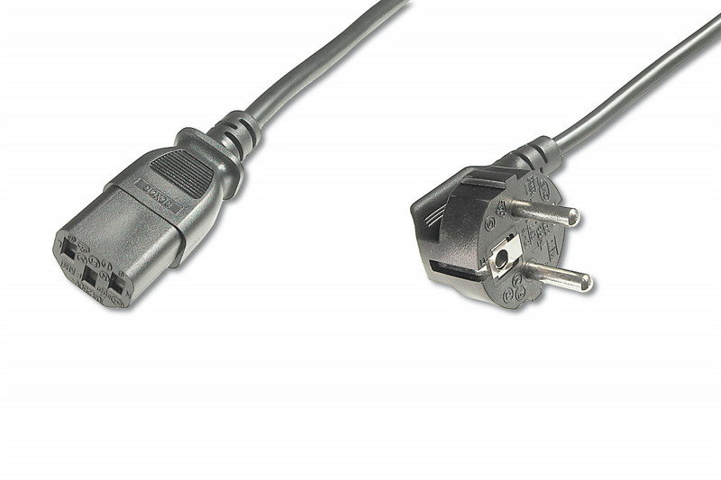 ASSMANN Electronic AK-440100-018-S 1.8m CEE7/7 Schuko C13 coupler Black power cable