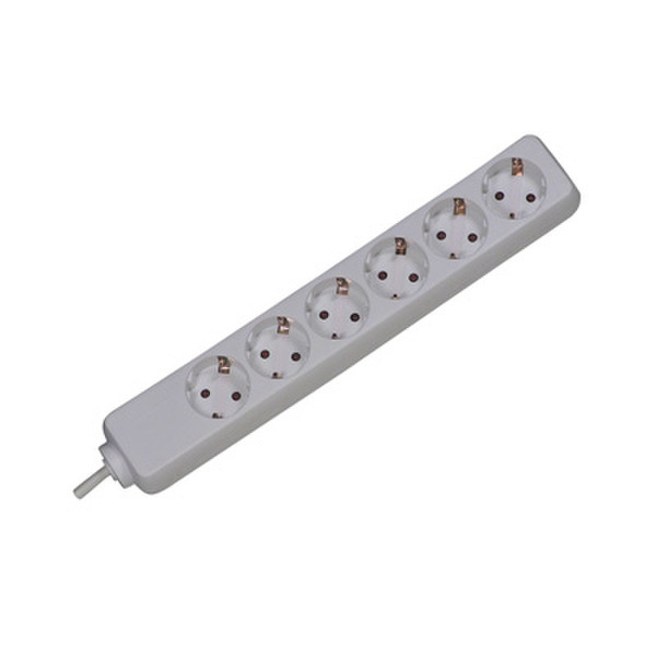 Secomp 19.07.1117 6AC outlet(s) 250V 3m Weiß Spannungsschutz